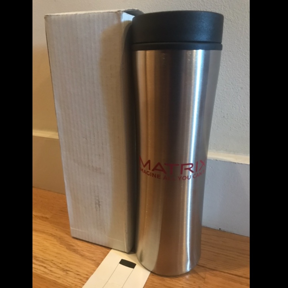NIB Matrix branded 16 oz. Cyrus metal travel mug
